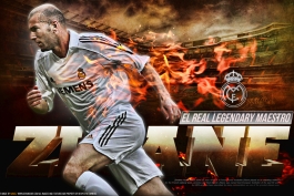 Zinedine Zidane Real Madrid Legend Wallpaper
