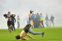 گزارش تصویری: شادی هواداران دنیپرو پس از رسیدن به فینال لیگ اروپا