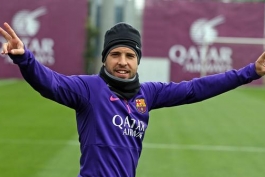 بازگشت جوردی آلبا به تمرینات گروهی تیم فوتبال بارسلونا