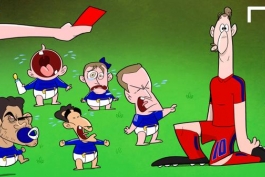 کاریکاتور روز: زلاتان ابراهیموویچ و تشبیه بازیکنان چلسی به گروهی از کودکان