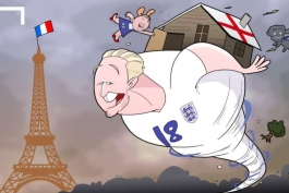 کاریکاتور روز: طوفان هری کین برای رساندن تیم ملی انگلستان به یورو 2016