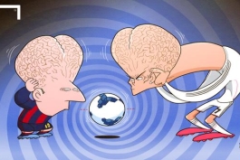 کاریکاتور روز: جدال دوباره مسی و رونالدو در ال کلاسیکو