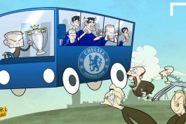 کاریکاتور روز: اتوبوس چلسی بر فراز انگلستان!