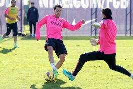 بازگشت ژاوی هرناندز به تمرینات گروهی تیم فوتبال بارسلونا
