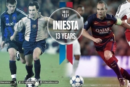 پُلی به گذشته: سیزدهمین سالگرد اولین بازی اینیستا برای بارسلونا