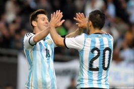 آرژانتین 2 - 0 اسلوونی؛ گلزنی مسی در مراسم بدرقه آلبی سلسته