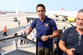 گزارش تصویری: پرواز کاروان بارسلونا به شهر بیرمنگام انگلستان