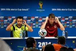 گزارش تصویری: تمرینات و کنفرانس مطبوعاتی تیم ملی اسپانیا پیش از دیدار برابر هلند