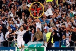 عکس روز: شباهت عجیب هوادار رئال مادرید با رادامل فالکائو در جریان مسابقه برابر بایرن مونیخ