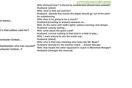 تماشای فوتبال با یک خانم (طنز)