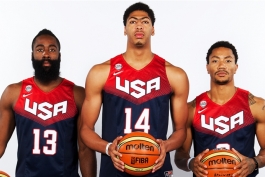 عکس رسمی بازیکنان تیم  ملی بسکتبال امریکا در جام جهانی