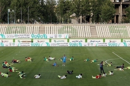  آخرین تمرین تیم ملی فوتبال پیش از سفر به ازبکستان 