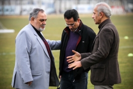 حضور سرمربی تیم ملی امید در تمرین امروز شاگردان کی روش