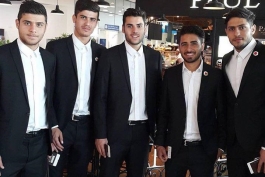 ملی پوشان امید با لباس های متحدالشکل و رسمی در دوحه (عکس)