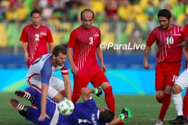 فوتبال هفت نفره پارالمپیک ریو 2016؛ ایران 2-0 آمریکا