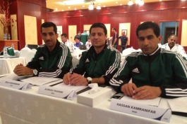 مراسم بدرقه داوران ایران برای حضور در جام جهانی برگزار شد