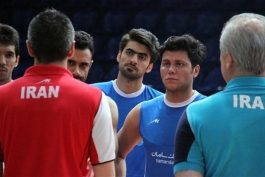 تمرین مشترک تیم‌های ملی والیبال ایران و صربستان برگزار شد
