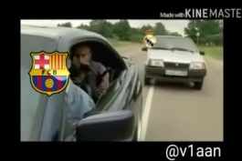 رقابت بارسلونا و رئال در یک" ویدئو" :))))))