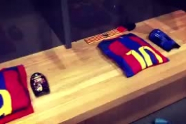 ویدیو : رختکن بارسلونا قبل از بازی برابر سلتیک (1.51 مگابایت)