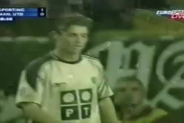 رونالدو در اسپورتينگ مقابل يونايتد(2003)