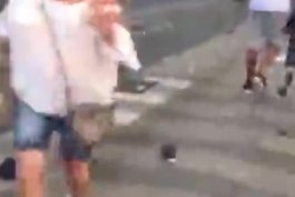 ویدیوی از زخمی های که بعد از حمله ون در بارسلون روی زمین افتاده اند