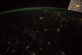 فيلمي زيبا از آسمان شب كره زمين توسط سازمان فضایی آمریکا 