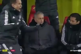 عکس العمل مورینیو بعد از گل یانگ