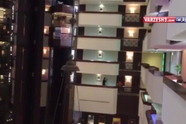 تمرین پرسپولیس در طبقه اول هتل شهر ریاض