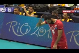 دو صحنه زیبا از والیبال ایران لهستان
