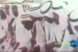 رقصیدن ملک سلمان،پادشاه کنونی عربستان در جوانی به افتخار ورود شاهنشاه ایران.