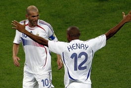 تیری آنری و زین الدین زیدان 