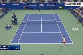 کارلوس آلکاراس در تنیس آزاد آمریکا