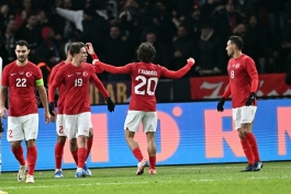 شادی بازیکنان ترکیه در دیدار مقابل آلمان