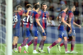 بازیکنان بارسلونا در جام خوان گامپر