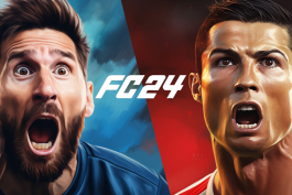 اوورال لیونل مسی و کریستیانو رونالدو در EA Sports FC24 