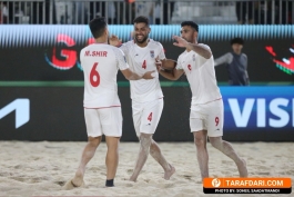 گزارش تصویری دیدار ایران - اسپانیا در جام جهانی فوتبال ساحلی