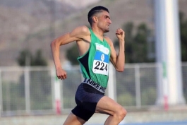 مدال نقره سبحان احمدی در مسابقات دوومیدانی داخل سالن قهرمانی آسیا