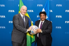 دیدار رئیس فدراسیون فوتبال برزیل و رئیس فیفا