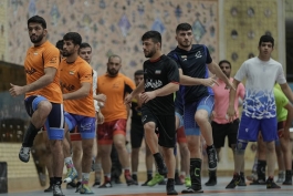 تمرینات تیم ملی کشتی آزاد 