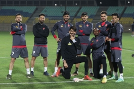 تمرین شاداب و بارانی پرسپولیس پیش از جدال با پیکان