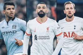 هری کین، محمد صلاح و سرجیو آگوئرو - بهترین بازیکن ماه لیگ برتر انگلیس