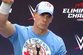 جان سینا، ستاره کشتی کج WWE و هالیوود در کنفرانس خبری الیمینیشن چمبر
