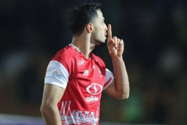 عکس از علی علیپور مهاجم پرسپولیس