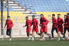 عکس از بازیکنان پرسپولیس در تمرین