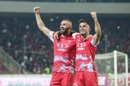 عکس از سردار دورسون و علی علیپور مهاجمان پرسپولیس