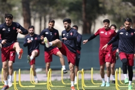 عکس از تمرینات پرسپولیس