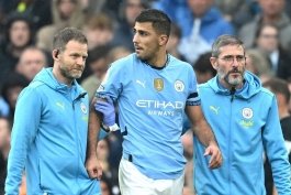 مصدومیت رودری مقابل آرسنال ـ بازیکن منچسترسیتی