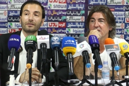 ریکاردو ساپینتو در نشست خبری باشگاه استقلال