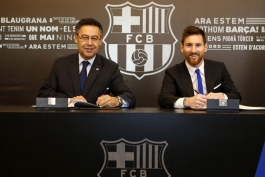 بارسلونا-تمدید قرارداد لیونل مسی-فوتبال لیکس