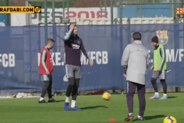 تمرینات بارسلونا-بارسلونا-نیوکمپ-لالیگا-اسپانیا-barcelona-laliga